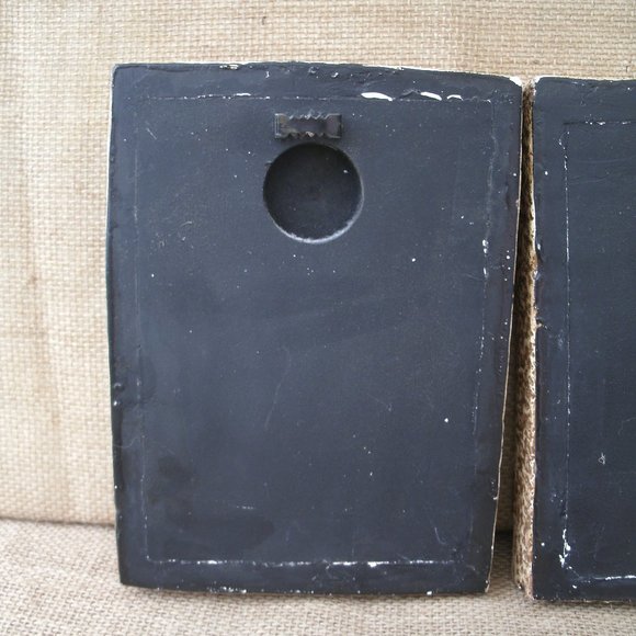 Vintage Chalkware Paris & Pisa Plaques Set of 2 - Picture 16 of 16